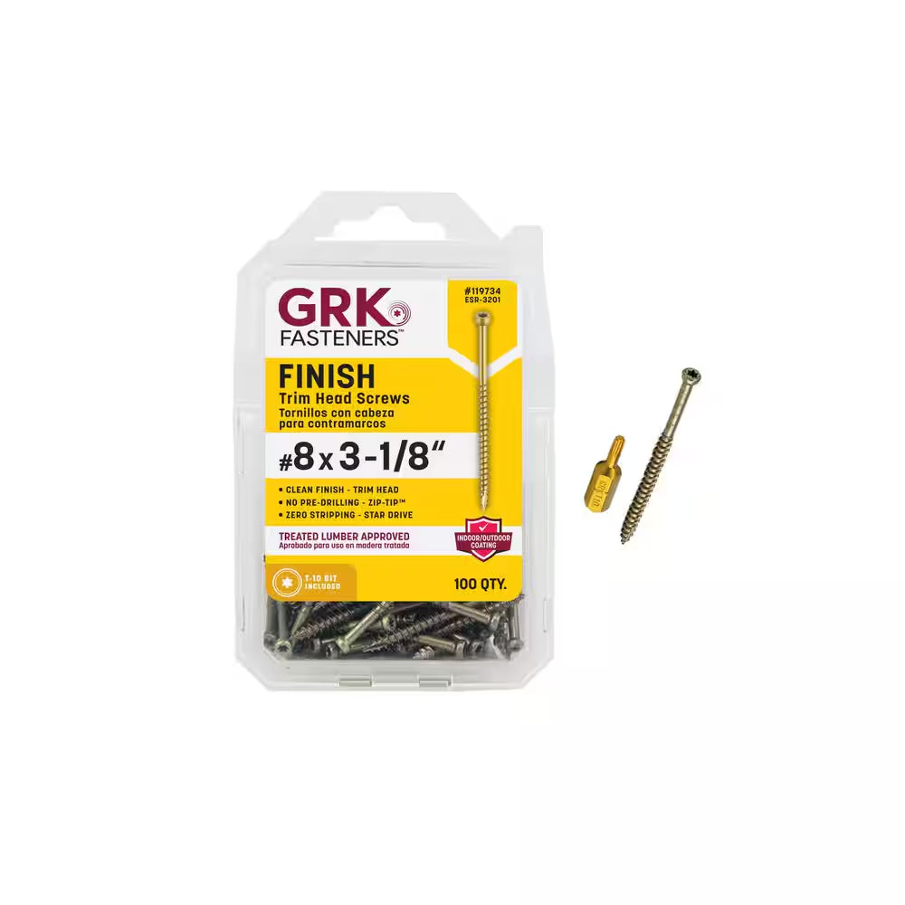 #8 X 3-1/8 In. Star Drive Trim Finishing Head Screw (100-Per Pack)