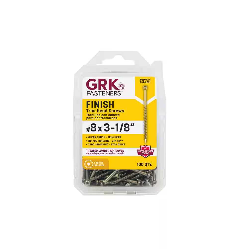 #8 X 3-1/8 In. Star Drive Trim Finishing Head Screw (100-Per Pack)